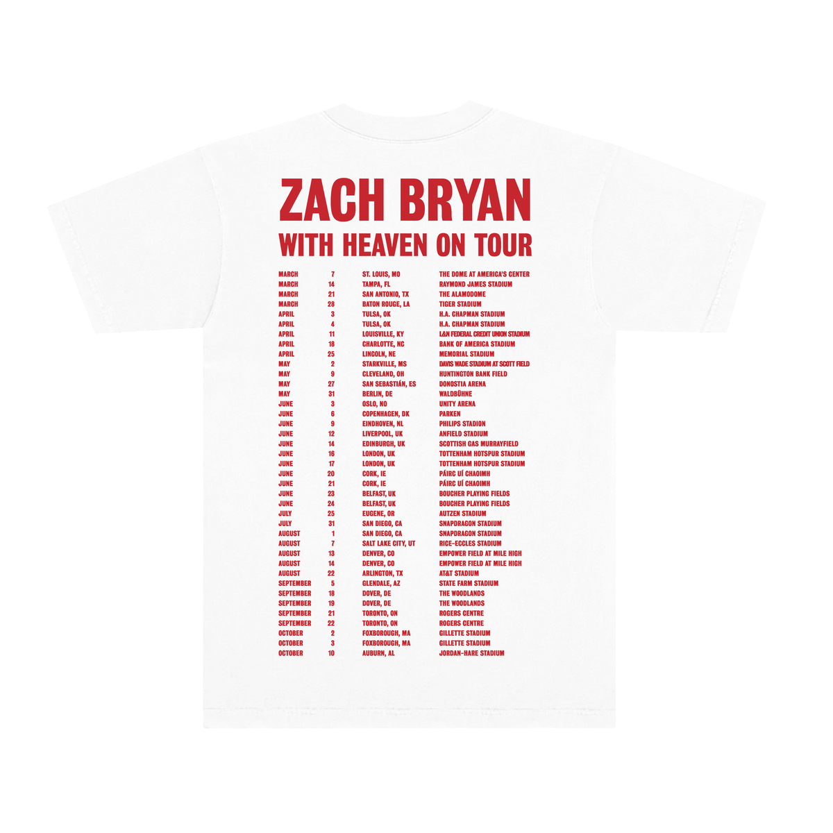 White Tour Tee