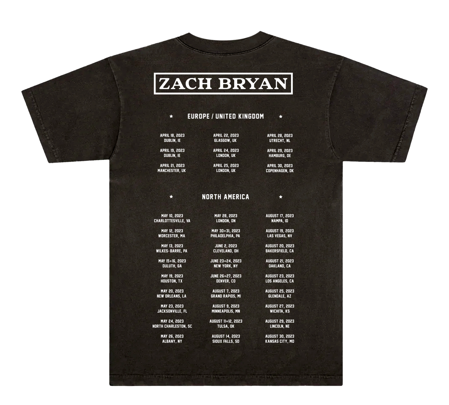 Bucking Bronco Tour Tee Black