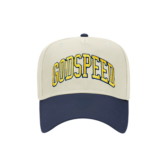 ZB Godspeed Michigan Natural and Navy Hat