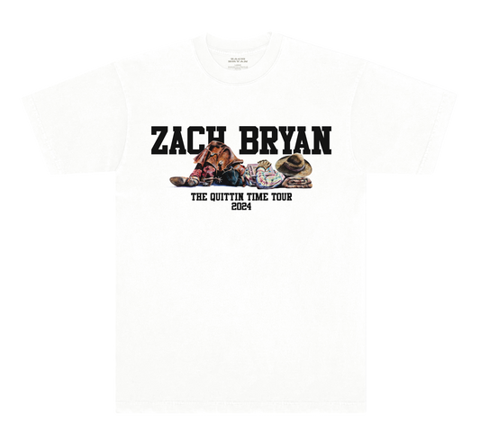 ZB Cowboy Tour White Tee