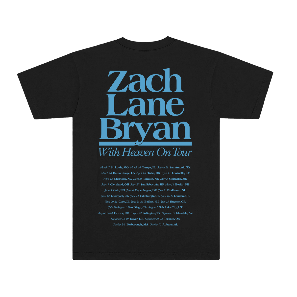 With Heaven on Top Tour Exposure Tee Blue