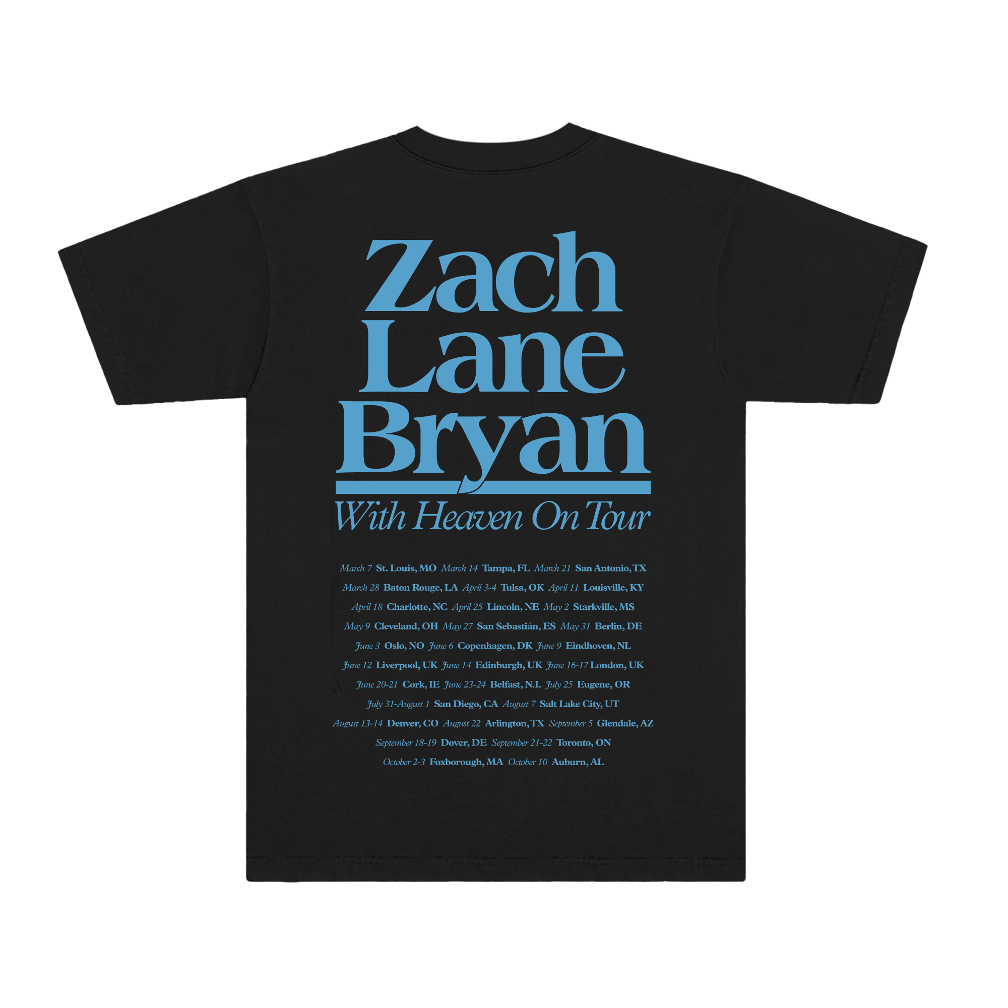 With Heaven on Top Tour Exposure Tee Blue