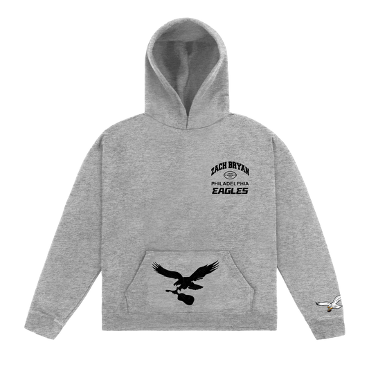 Zach Bryan x Eagles Hoodie grey