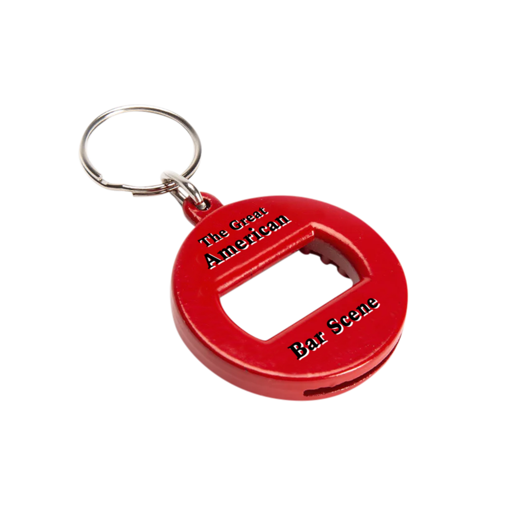 Bar Scene Keychain Bottle Opener