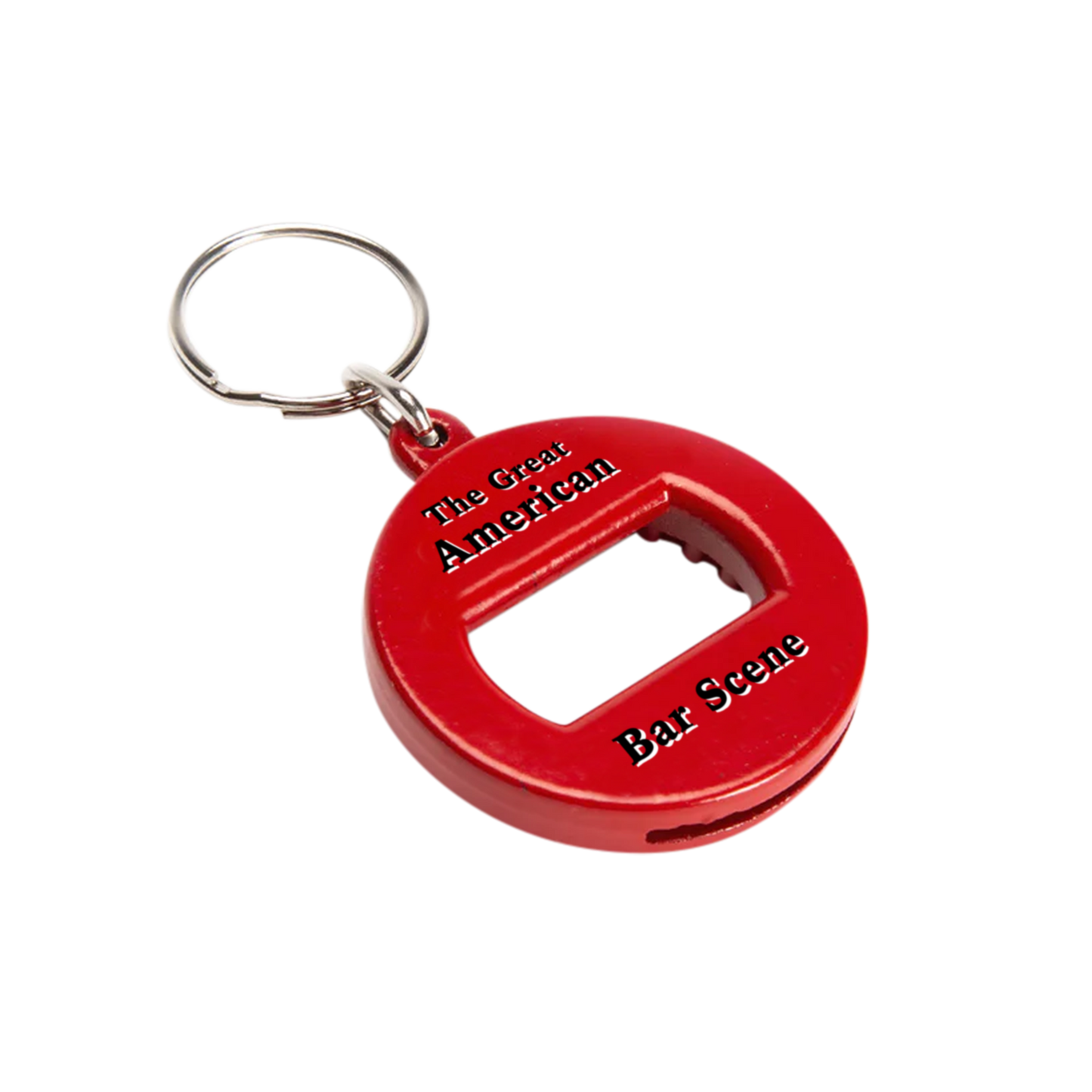 Bar Scene Keychain Bottle Opener