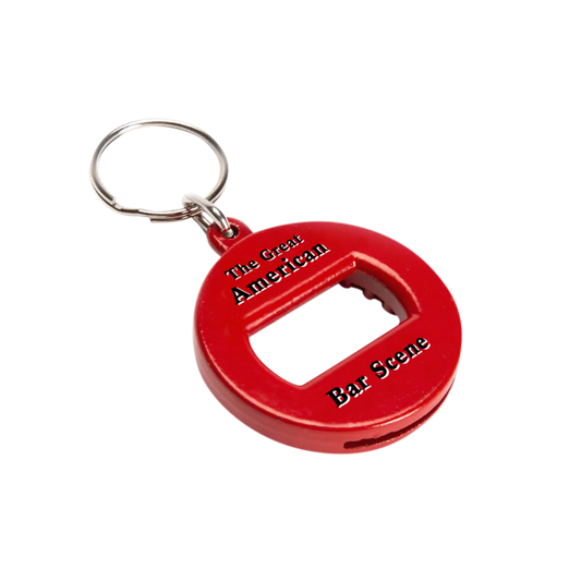 Bar Scene Keychain Bottle Opener