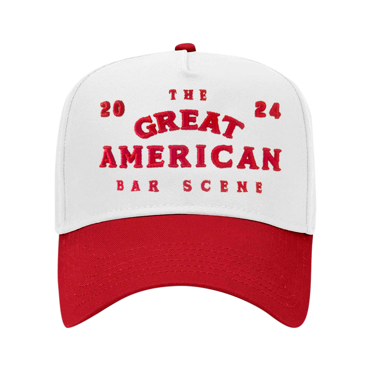 Bar Scene 2024 Red and White Hat