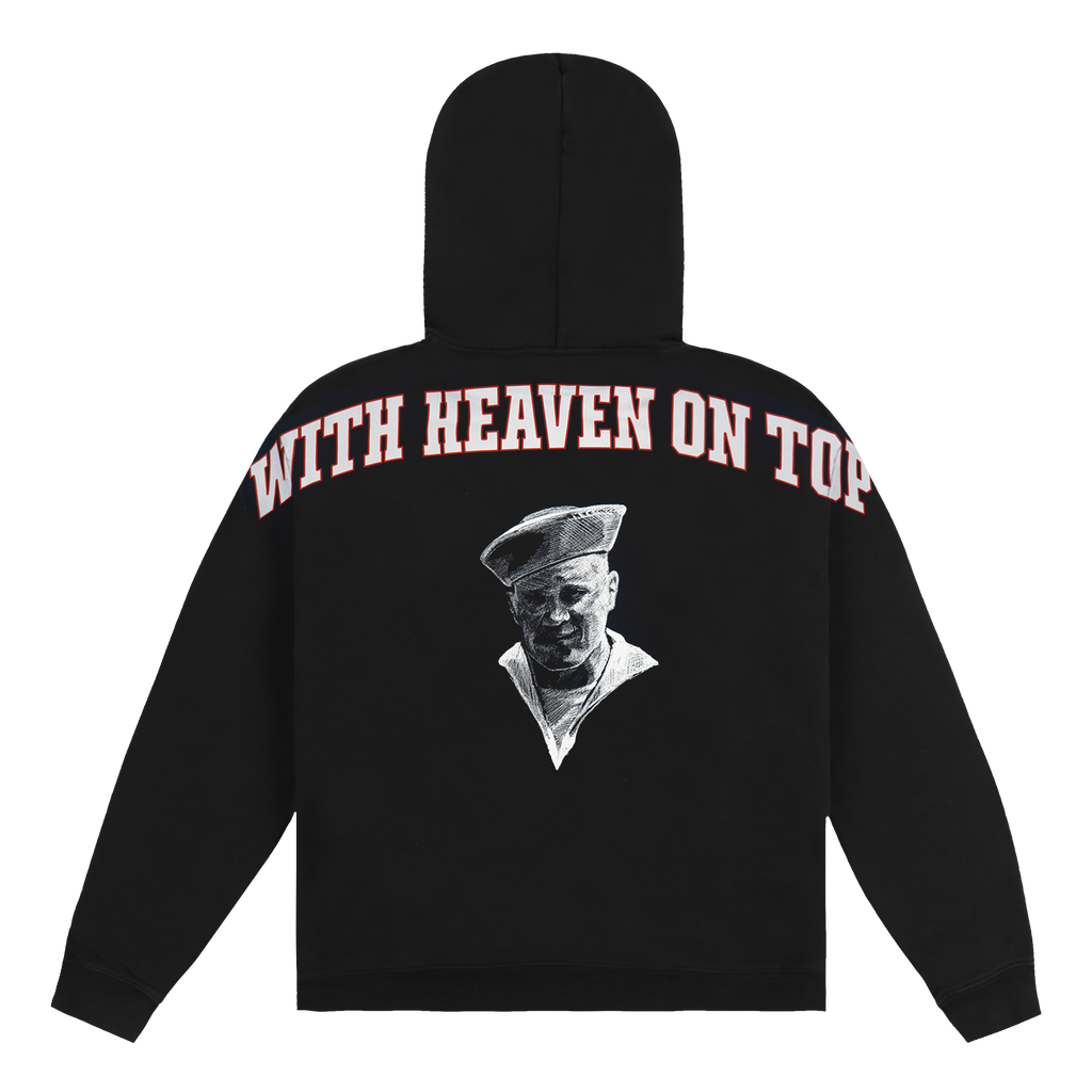 With Heaven on Top Black Tour Hoodie