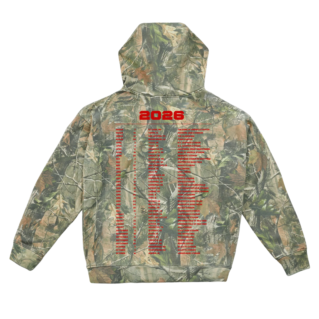 With Heaven on Top Camo Tour Hoodie