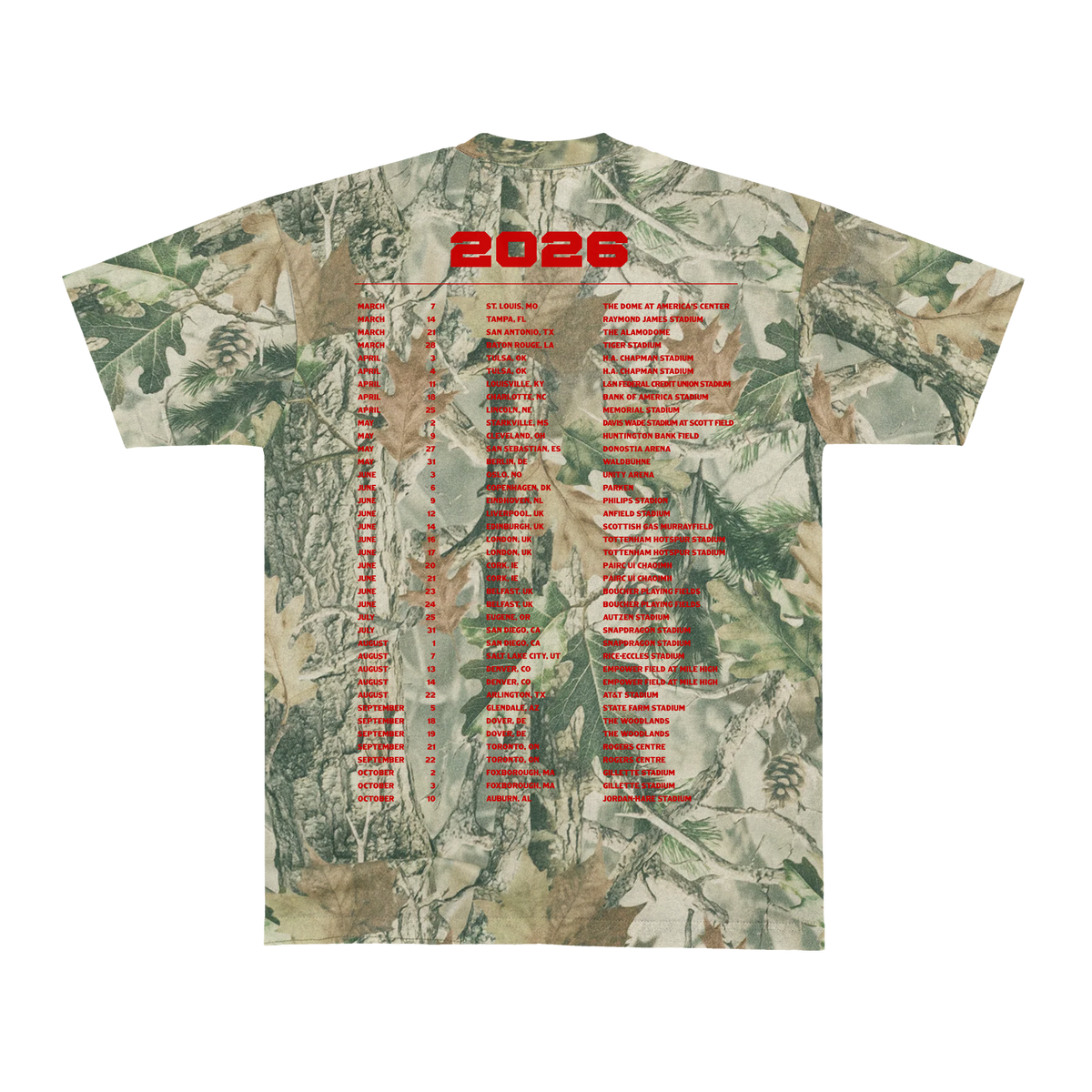 With Heaven on Top Camo Tee
