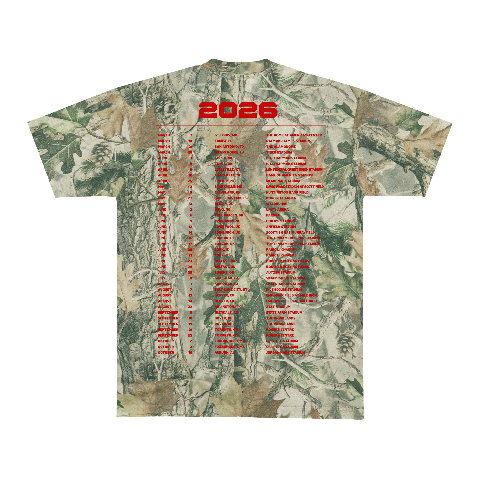 With Heaven on Top Camo Tee