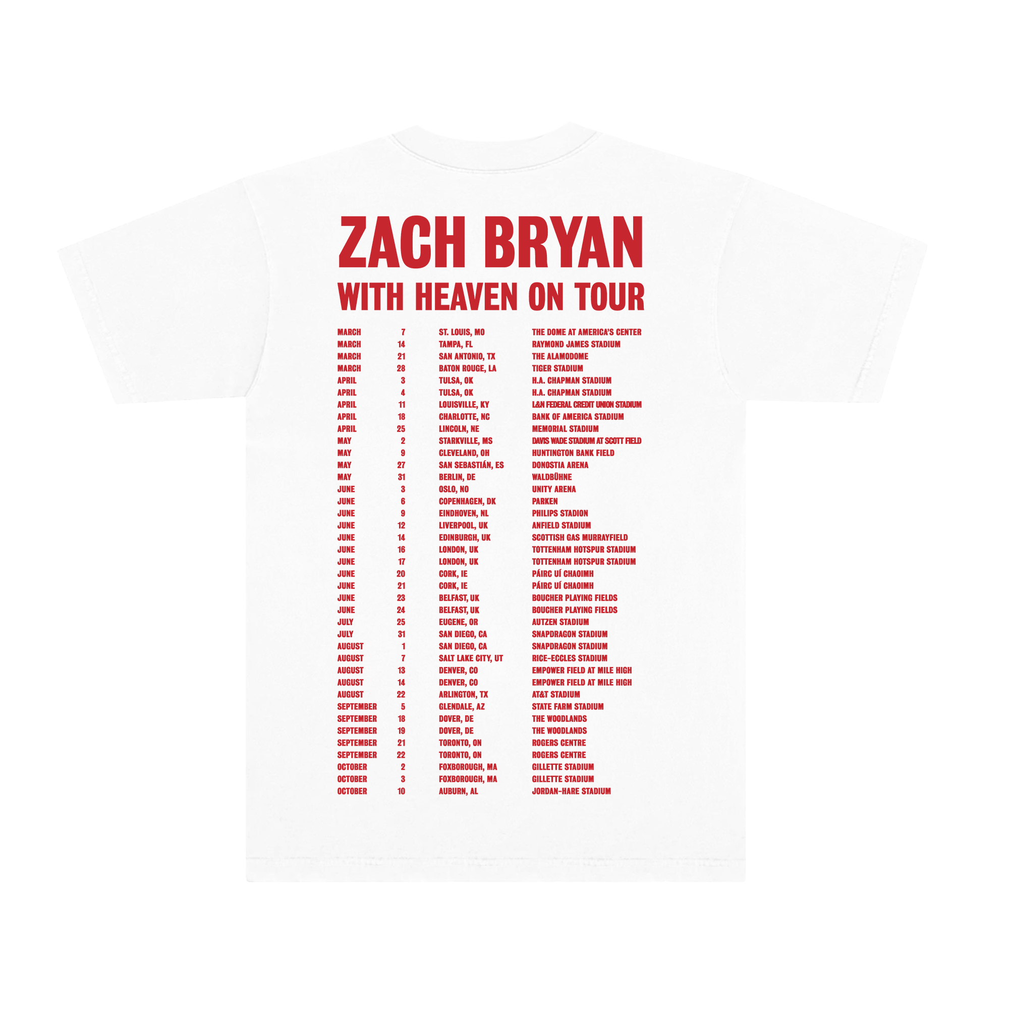 White Tour Tee