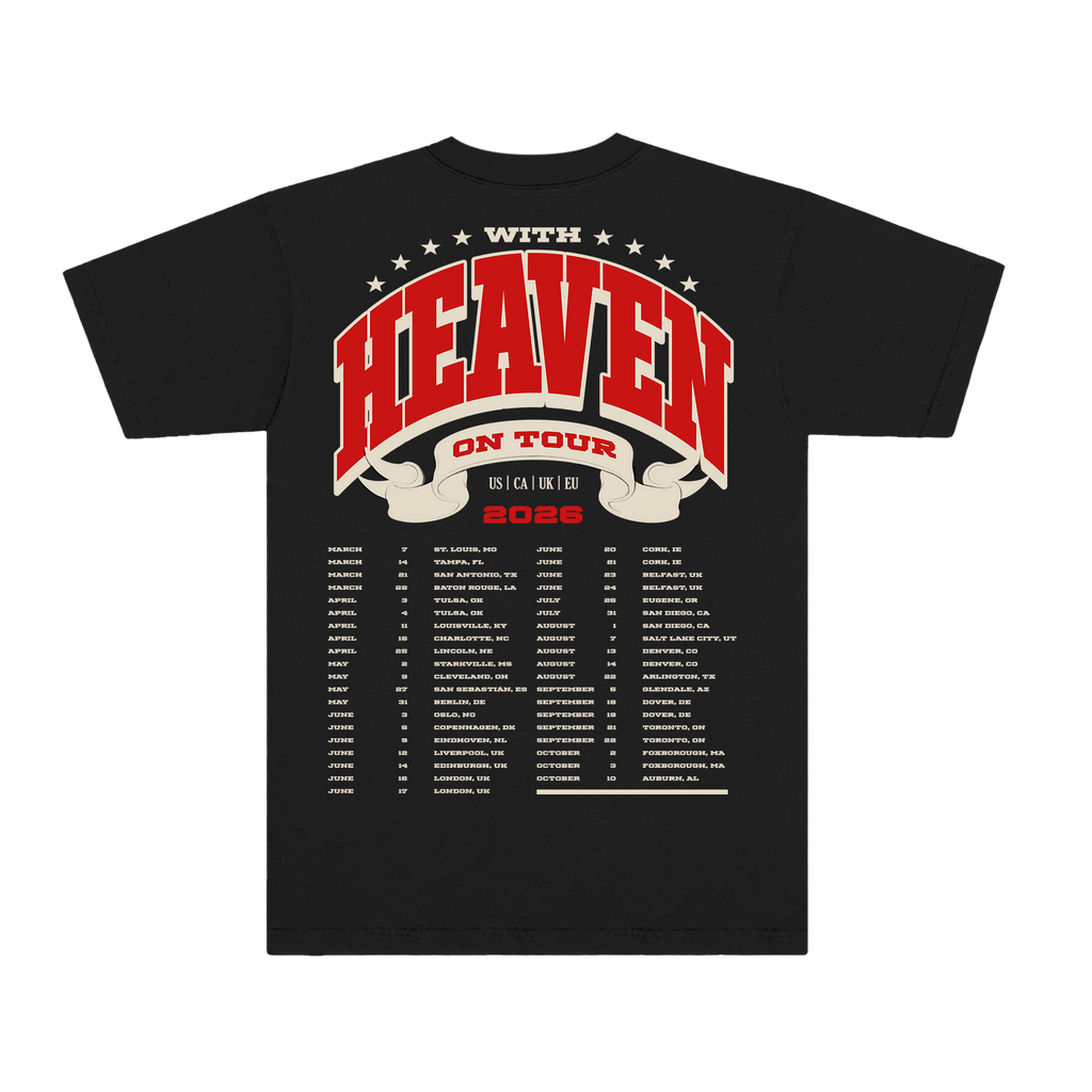 With Heaven on Top Black Tour Tee