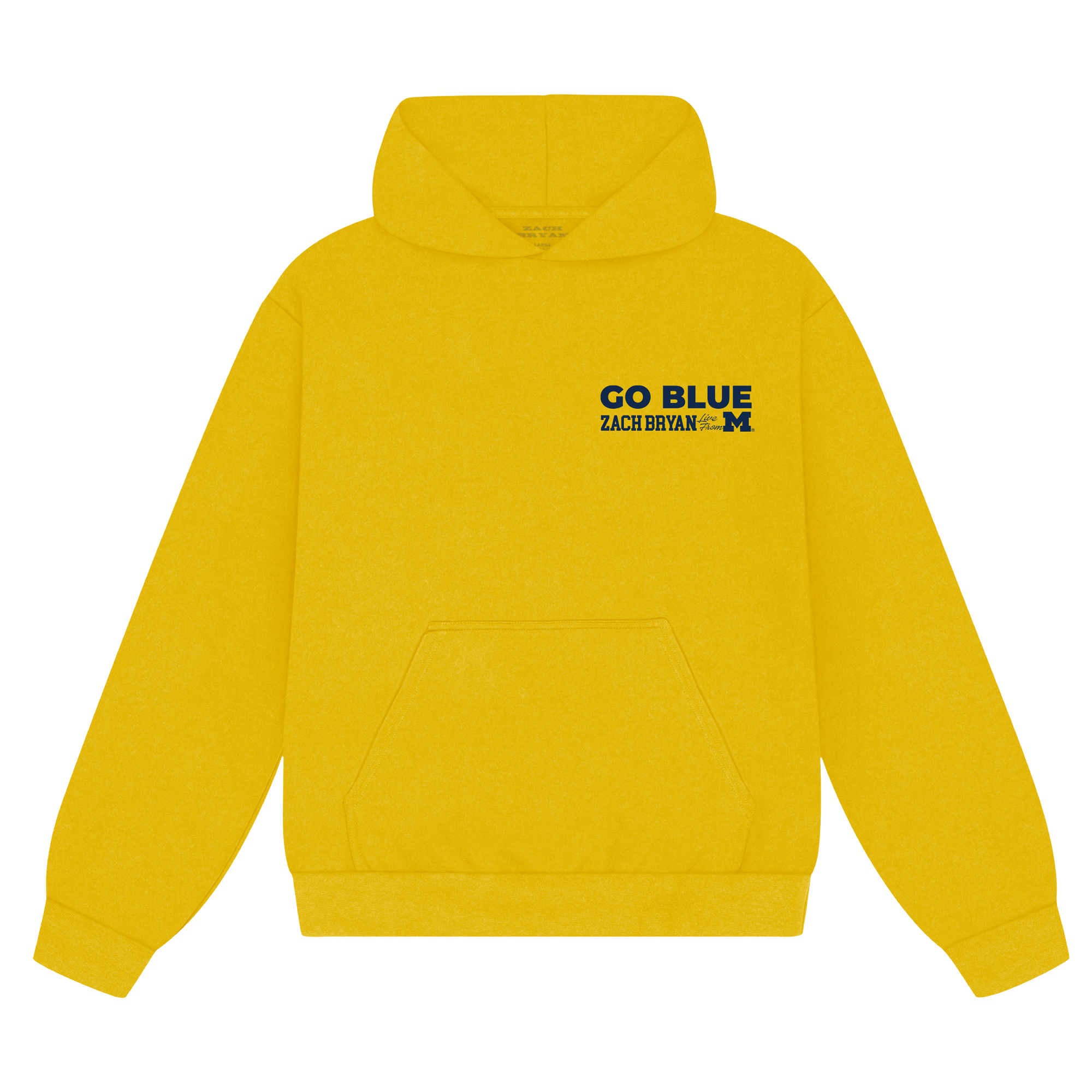 ZB Go Blue Hoodie - Yellow