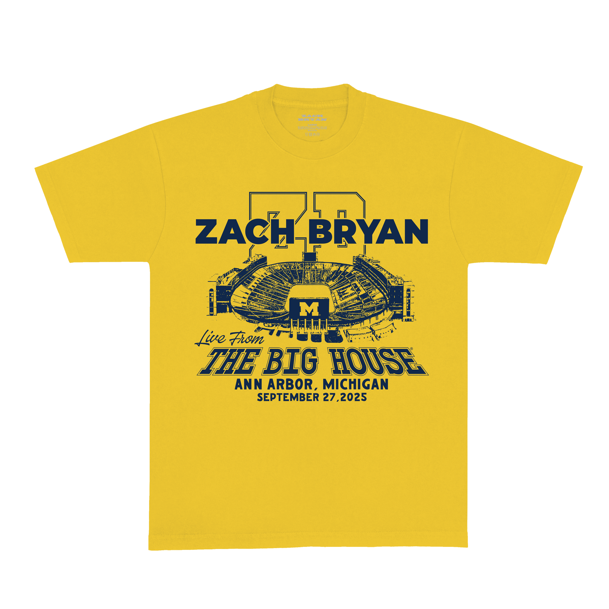 ZB Go Blue Tee - Yellow