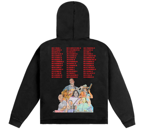 ZB Tour Washed Black Hoodie – Zach Bryan Shop